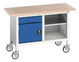 Verso 1250x600 Mobile Storage Bench M1 Verso Mobile Work Benches for assembly and production 23/16923200.11 Verso 1250x600 Mobile Storage Bench M1.jpg